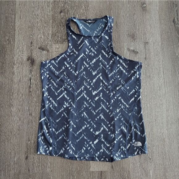 The North Face On The Go Tank Navy Flashdry Large - Picture 2 of 8